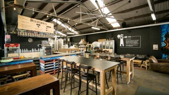 The taproom of Batch Brewing Co, Marrickville, now two-years old.