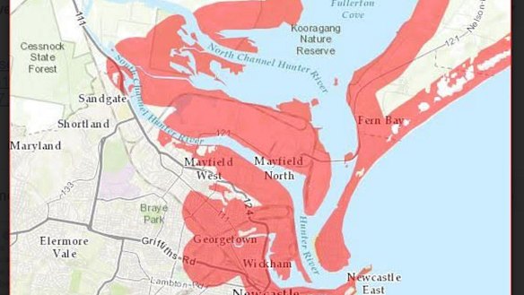Many residents in Newcastle would have to evacuate or seek higher ground if a tsunami - a one in 10,000 year event - happened, according to Tsunamisafe.com.au.