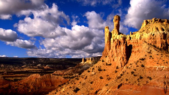 Desert design ... Chimney Rock at Ghost Ranch.