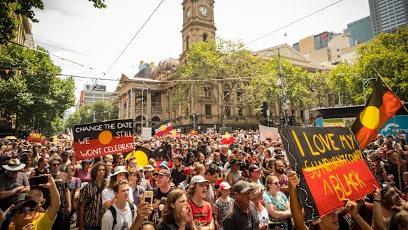 Melburnians marched in protest.