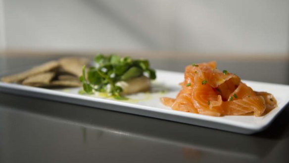 Whisky-cured salmon at the Ox Eatery, Kingston.