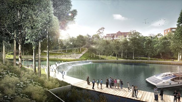 An artist's impression of Parramatta Quay.