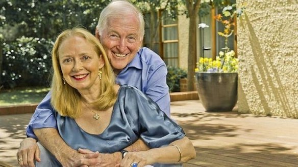Bryce Courtenay with his second wife and former publicist, Christine Gee.