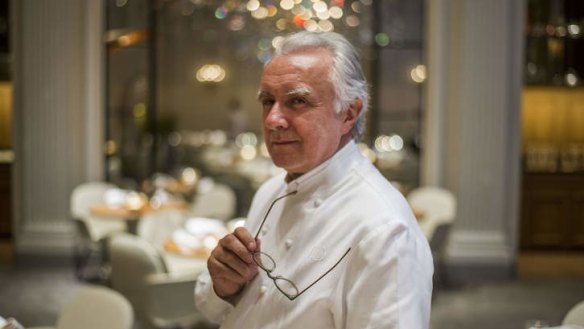 Alain Ducasse, the godfather of French gastronomy, at his refurbished Plaza Athenee restaurant.