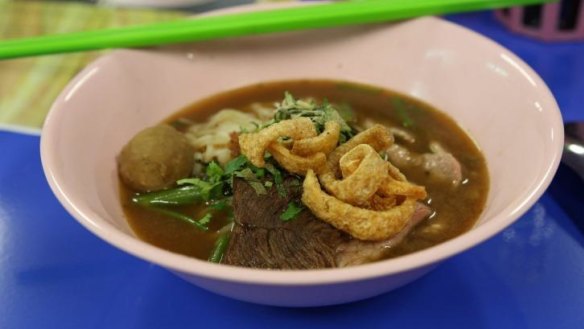 Boat noodles at Soi 38, Melbourne.