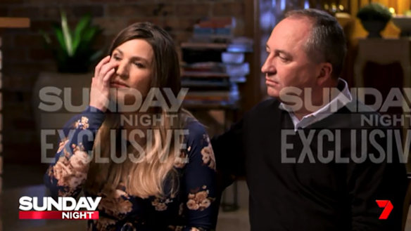 Vikki Campion and Barnaby Joyce have given an exclusive interview to Channel Seven's Sunday Night program.