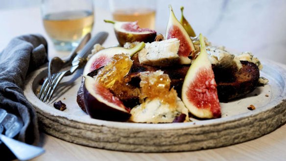 Treat yourself to figs, blue cheese, honeycomb and pecans.