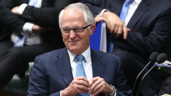 Prime Minister Malcolm Turnbull during question time  on Wednesday.