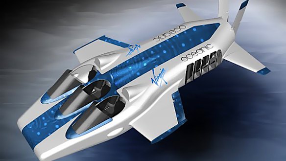 The Virgin Necker Nymph ... an underwater 'plane' that will take tourists to the bottom of the ocean.
