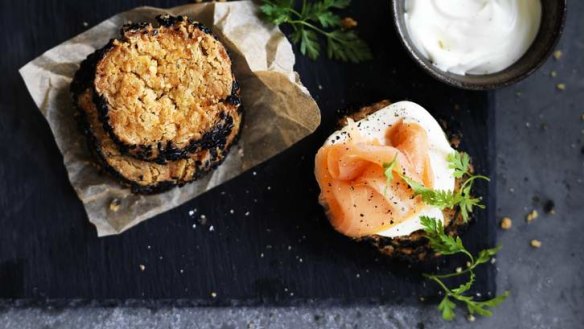 Thirst-building flavours: Five-spice sesame biscuits.