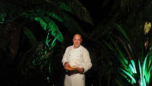 Harry Stevenson in the rainforest gully at the Australian National Botanic Gardens.