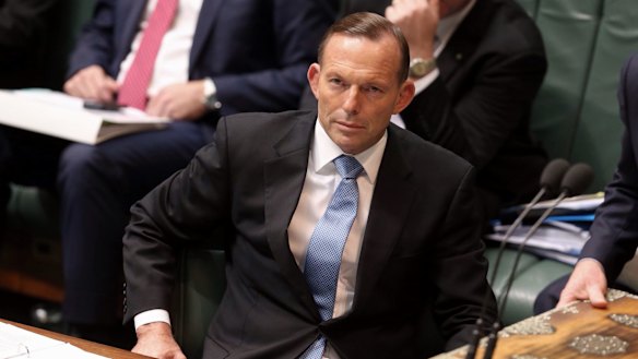 Prime Minister Tony Abbott during Question Time on Thursday.