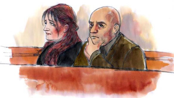 Bernadette Denny and Mario Schembri in court.