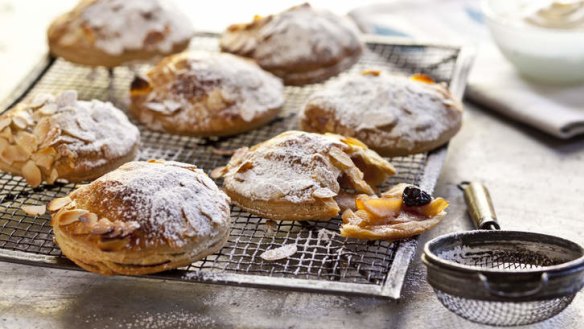 Apple and cherry pies are delicious served with a dollop of custard.