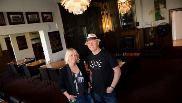Seriously local: Avoca Hotel owners Ian Urquhart and Alison Chapman.