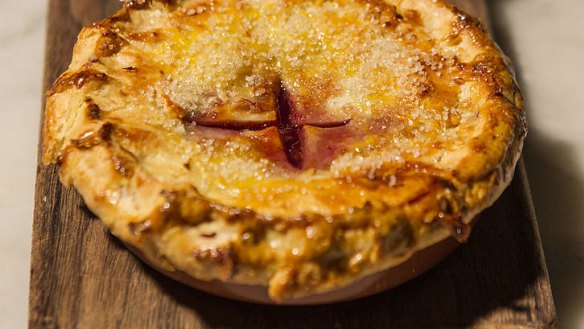Highlight: the blueberry and rhubarb pie.
