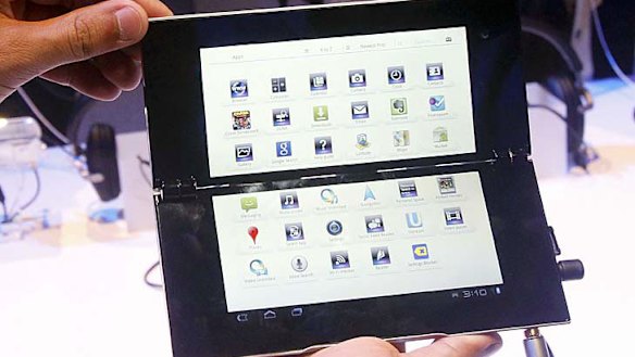 Two screens makes the Sony Tablet P more versatile than the average tablet computer.