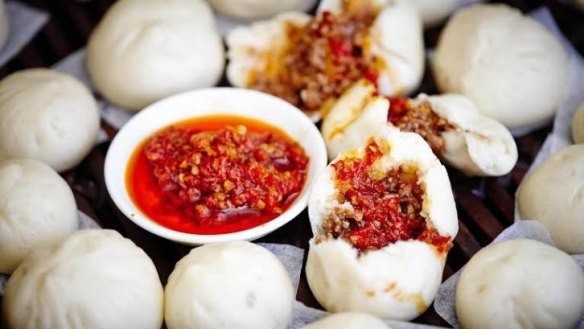 Steamed pork buns with chilli at Billy Kwong.