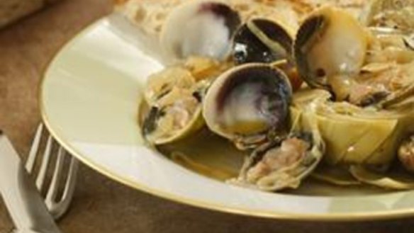 Clams, artichokes and sherry