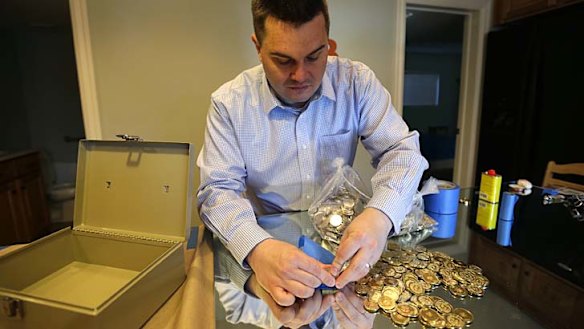 "Bitcoins will either be worth nothing or worth a whole lot more than its current value": Physical Bitcoin minter Mike Caldwell.