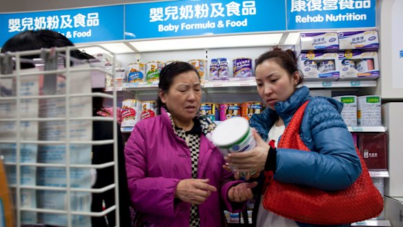 Foreign infant formula sales have soared in China.