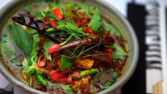 Hot stuff: Chin Chin's Scud City jungle curry.