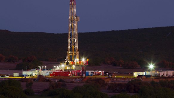 Drilling at the AWE/Beach Energy Waitsia joint venture in Western Australia.