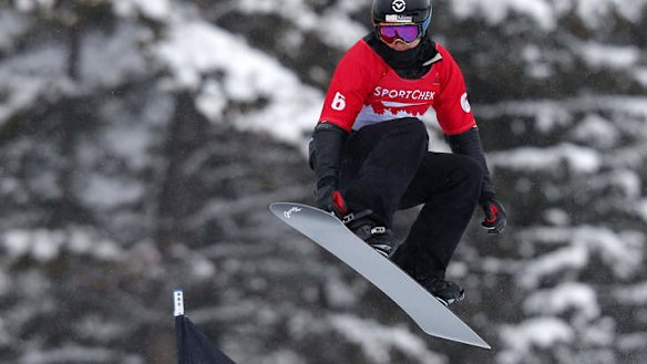 Big air: Belle Brockhoff.