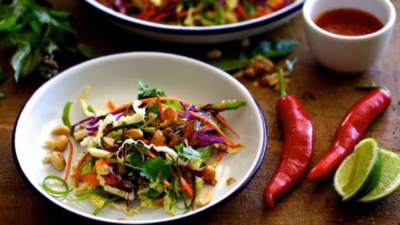 Don't stop till you get enough: Asian slaw.