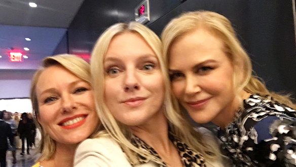 Brown seems to be on first-name terms with all celebrities; here with actors Naomi Watts and Nicole Kidman.