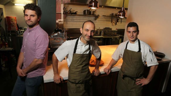 From left: Luke Skidmore, Andreas Papadakis and Alberto Fava.