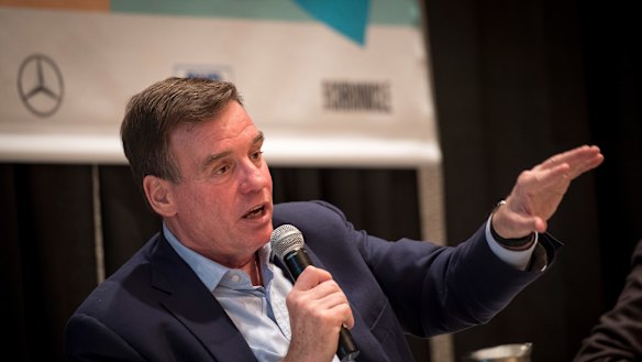 Senator Mark Warner at the South by SouthWest conference in Austin.