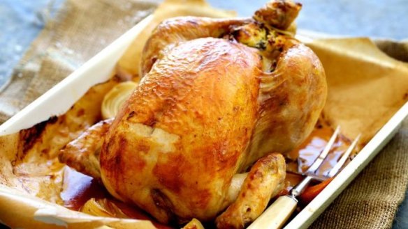 Crowd-pleaser: Classic roast chicken.