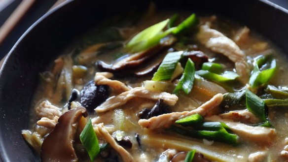 Plenty of pepper: Sichuan hot and sour soup.