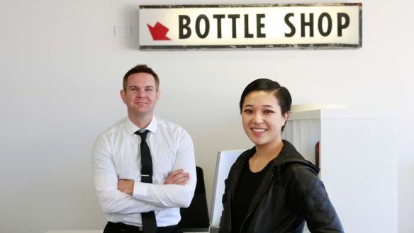 Events: Dan Sims and Jess Ho at their new office in South Melbourne.
