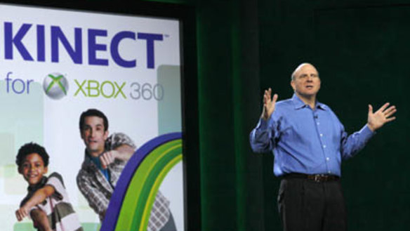 Microsoft CEO Steve Ballmer gives his keynote address on the eve of the Consumer Electronics Show in Las Vegas.