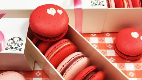 MakMak Macarons will play Cupid with boxes of sweets that come with a bouquet, card and ribbon.