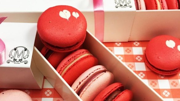 MakMak Macarons will play Cupid with boxes of sweets that come with a bouquet, card and ribbon.