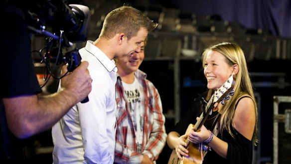 Vendulka Wichta, backstage at her X-Factor audition, which airs tonight on Prime7.