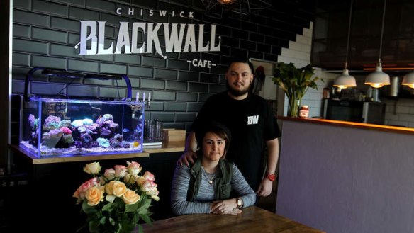 Gentle, unpretentious vibe: Ashleigh and Arnold Williams in their Chiswick cafe.