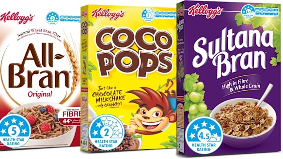 Shoppers will see health stars on Kellogg's cereal boxes from June.