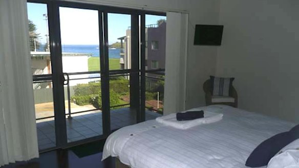 Team retreat ... the townhouse overlooks the water.