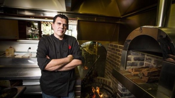 In the hot seat: Chef Paolo Milanesi of Black Fire restaurant in Braddon.  