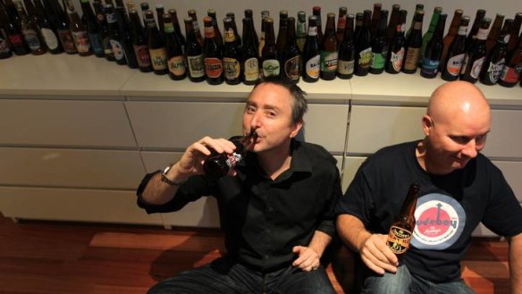 Scott Ellis and Shane Maguire, drinking their way through the year of 2012.