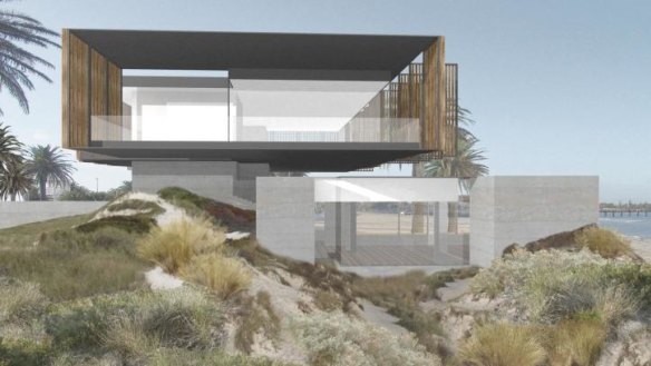 The design for the new Stokehouse St Kilda, by architect Robert Simeoni.