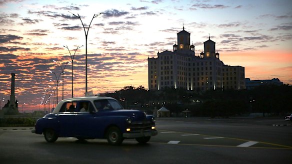 The hotel Nacional in Havana, Cuba. Barack Obama's visit to Cuba is the first in 90 years for a sitting American president.