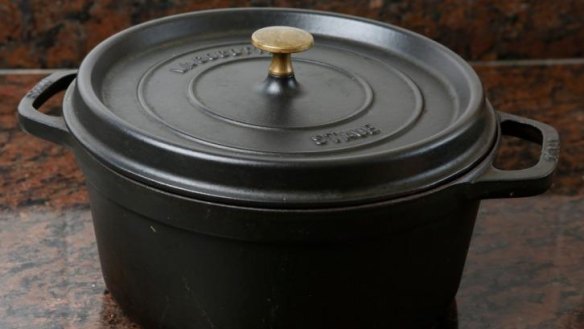 Should you use soapy water on a cast iron pot?