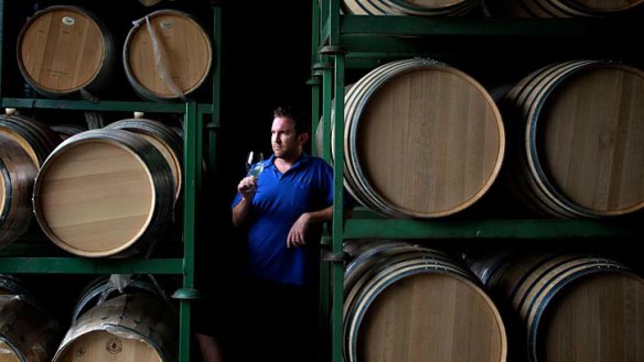 Facing new challenges: Senior winemaker Adrian Sparks at the Mount Pleasant winery in the Hunter Valley.