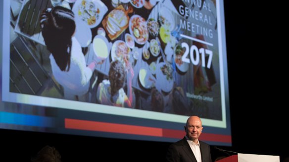 Woolworths chairman Gordan Cairns wants to open four ''dark stores'' to take on Amazon.