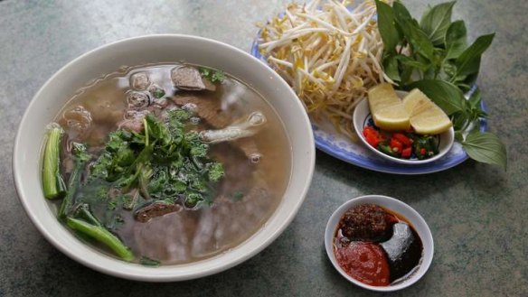 Pho Hung's aromatic beef pho.
